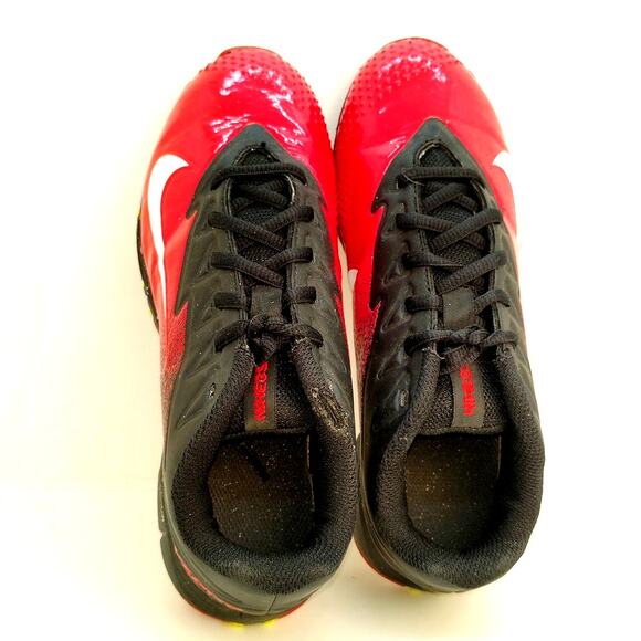 Nike Vapor Fast Flex Boys Red & Black Baseball Cleats - Size: 4Y - Picture 4 of 6